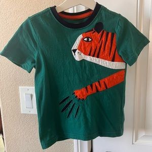 Gymboree 3T Tiger Short-Sleeved T-Shirt Green